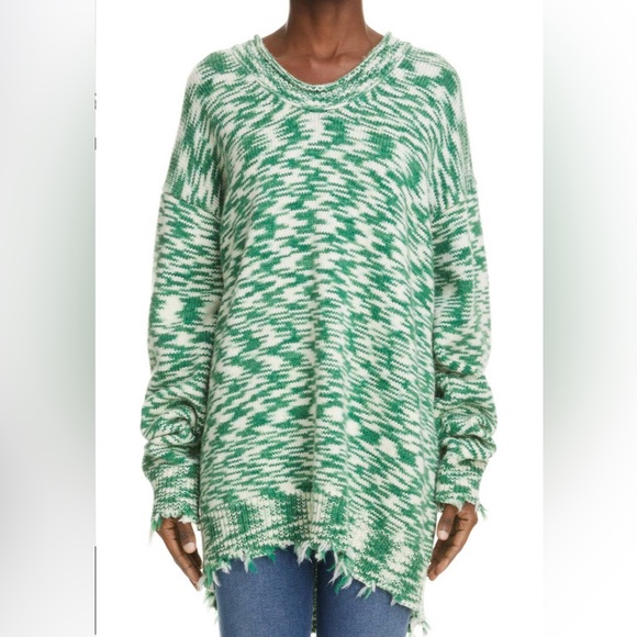 Acne Ksadia Oversized Space Dye Wool Swtr NWT